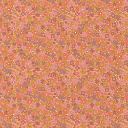 Printed Acryl Coated Cotton JOSELITA Peach / Pink